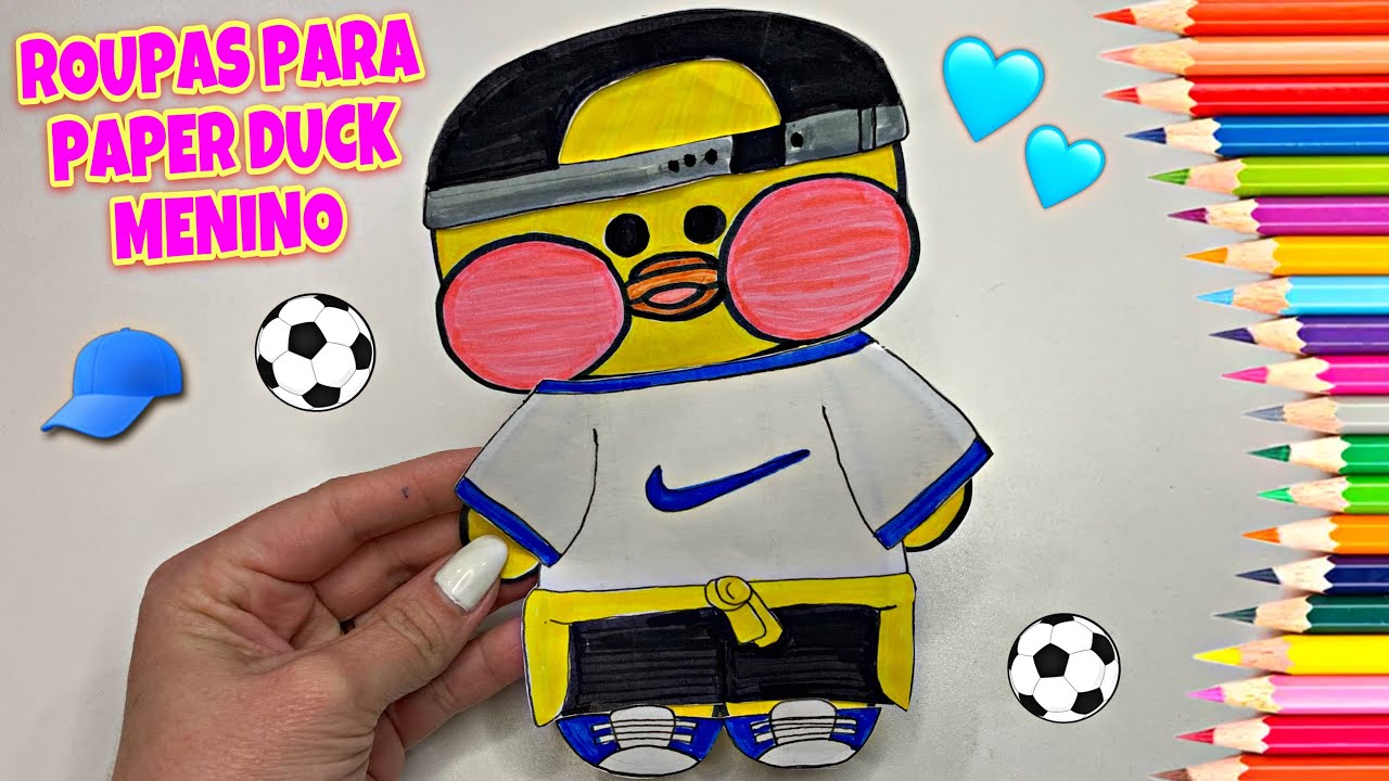 COMO DESENHAR ROUPAS PARA PAPER DUCK MENINO, Paper Duck Clothes