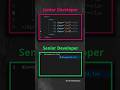 junior devoloper vs senior developer trick-1💻 #webdevelopment #html #css #webdeveloper #webdesign