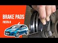 How to replace the front brake pads FIESTA 6 🚗