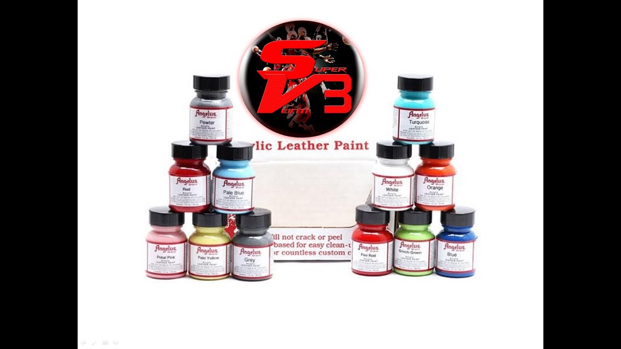 Kit Pintura Acrílica Angelus Piel Leather Paint Basics Kit