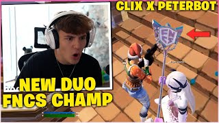 CLIX Sad After PETERBOT Flexes FNCS PICKAXE &amp; Officially Asked Him to DUO! (Fortnite Moments)