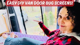 Easy & Inexpensive DIY Van Door Bug Screens