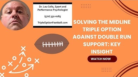 Midline Triple Option versus Double Run Support is a Challenge… Until You Realize THIS
