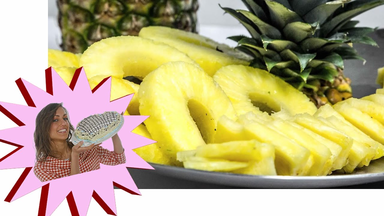 Tagliare e Pulire L'Ananas - Ecco come Fare - Le Ricette di Alice - YouTube