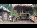 Full TIMELAPSE 125 Days Farm : Single Girl Journey Building Dream Bamboo House - Start to Finish