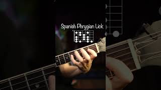Phrygian Dominant to Spanish Phrygian Scale Guitar Lick