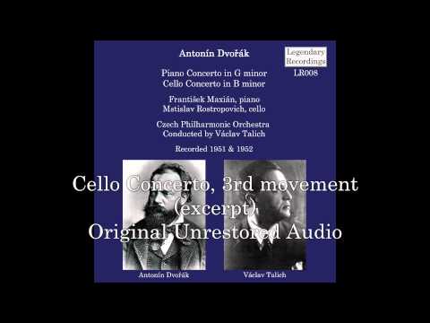 Dvorák - Piano and Cello Concertos - CPO, Talich, 1951 & 1952 - LR008 Comparison - Dvorák - Piano and Cello Concertos - CPO, Talich, 1951 & 1952 - LR008 Comparison