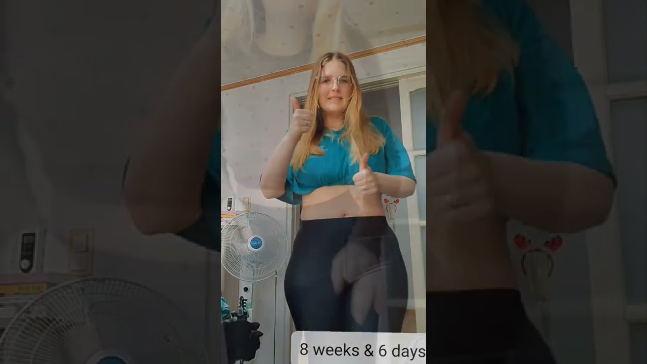 Pregnancy Transformation Week-By-Week Progression | [AMWF] (한미국커플  미국여친)같은 국제커플 International Couple