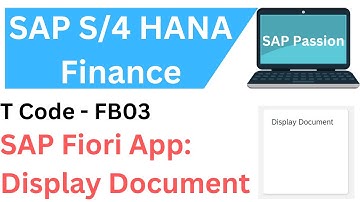 Fiori App   Display Document | FB03