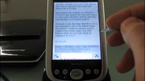 Opera Mini 5 beta on the Dell Axim X50v (Windows Mobile 2003SE)