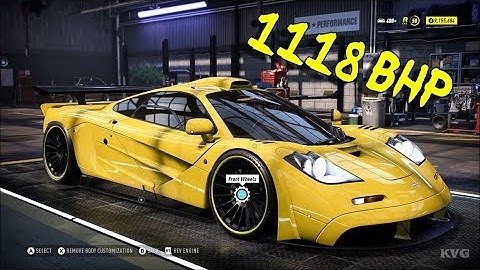 Need for Speed Heat - 1118 BHP McLaren F1 1993 - Tuning & Customization Car (PC HD) [1080p60FPS]