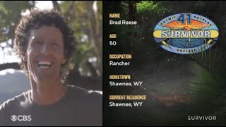 Meet Brad Reese Survivor Season 41 Youtube Meet Brad Reese Survivor Season 41 Youtube