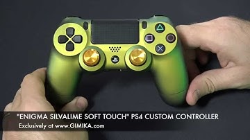 "Enigma Silvalime w/ Soft Touch (Chameleon)" PS4 Custom Controller by Gimika.com
