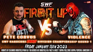 SWF Hardcore Fight 1st Round Tournament Match: Pete Corvus vs Violence