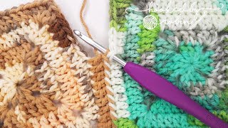 Crochet Tight Join As You Go Method | Solid Granny Square Joining | JAYG for solid crochet squares