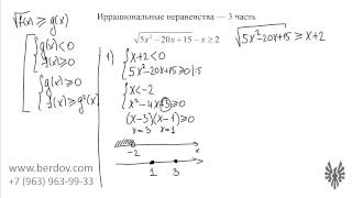 Иррациональные неравенства (3 часть) Иррациональные неравенства (3 часть)