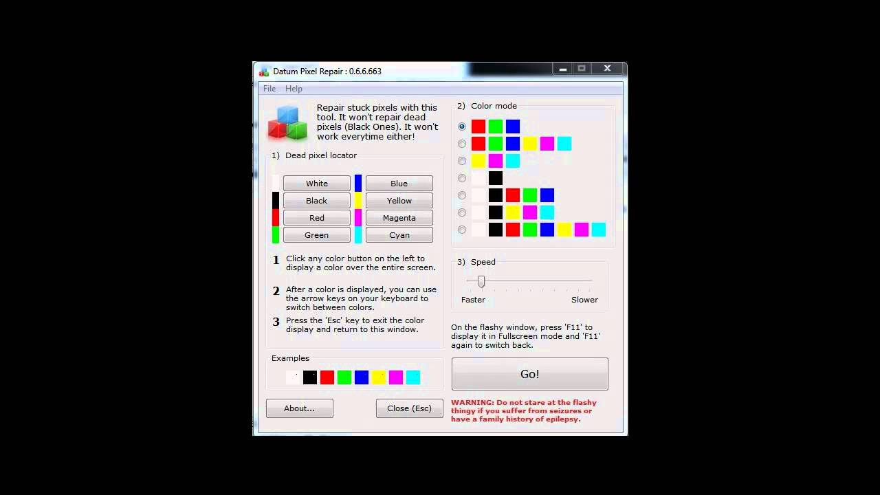 Stucked Pixel Lcd Monitor Pixelfehler Entfernen Reparieren Kostenloser Software Download Youtube