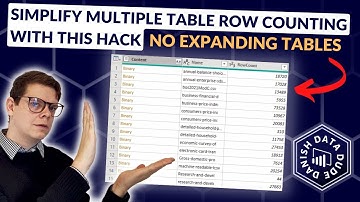 Simplify Multiple Table Row Count in Power BI With This Hack - No Expanding Tables