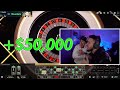 LosPollosTV MAKES $50,000 IN MINUTES ON ROULETTE! INSANE RUN (w/Raf)