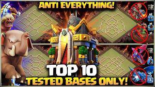 AFTER UPDATE🔥TOP 10 TESTED TH16 WAR BASE + RANKED | TH16 WAR BASE WITH COPY LINK🥇🎉BEST TH16 CWL BASE