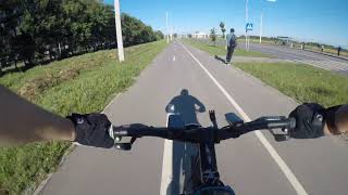 На работу из Новочебоксарска в Чебоксары на велосипеде