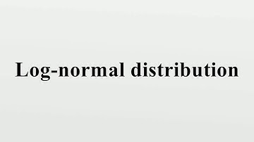 Log-normal distribution