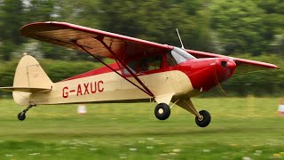 Piper PA-12 Super Cruiser G-AXUC | Beautiful 1946 Classic Aircraft in Flight