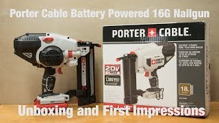 Porter Cable Battery Powered 18G Nailer