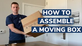 How to tape and assemble a moving box | 99% of people do it wrong