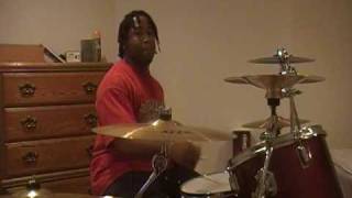 Video thumbnail of "woman's gotta have it drum cover"