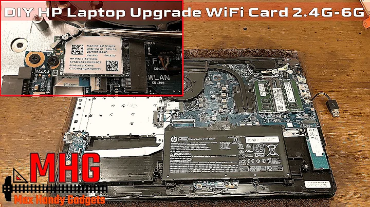 DIY HP Laptop Upgrade Wi-Fi Card to 2.4GHz-5Ghz and 6GHz Tri-Band with Bluetooth