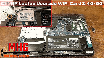DIY HP Laptop Upgrade Wi-Fi Card to 2.4GHz-5Ghz and 6GHz Tri-Band with Bluetooth
