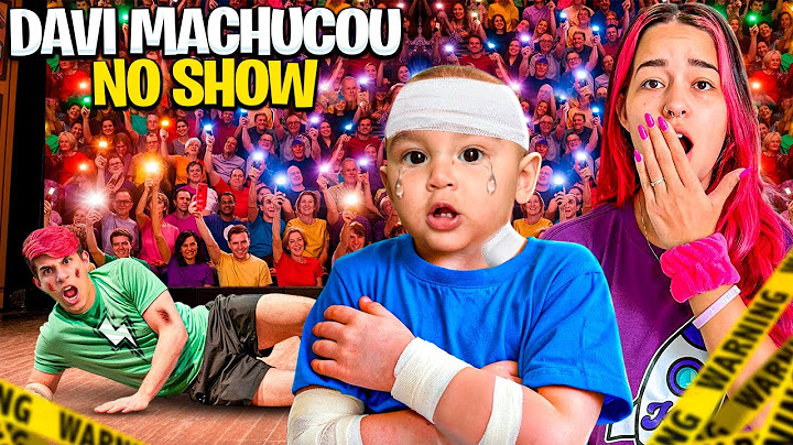 O DAVI SE MACHUCOU NO SHOW *deu ruim
