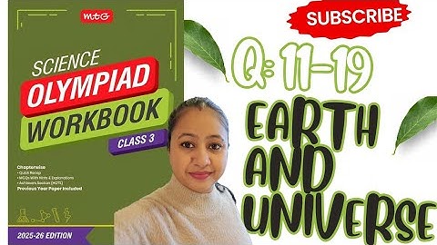 ✅SOF NSO Class-3 🏅2025-2026🏅Earth And Universe Q: 20 ✳️Science Olympiad Chapter-7