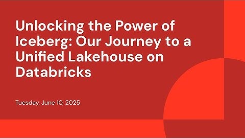 Unlocking the Power of Iceberg: Our Journey to a Unified Lakehouse on Databricks