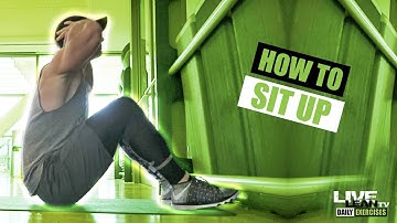 How To Do A SIT UP | Exercise Demonstration Video and Guide