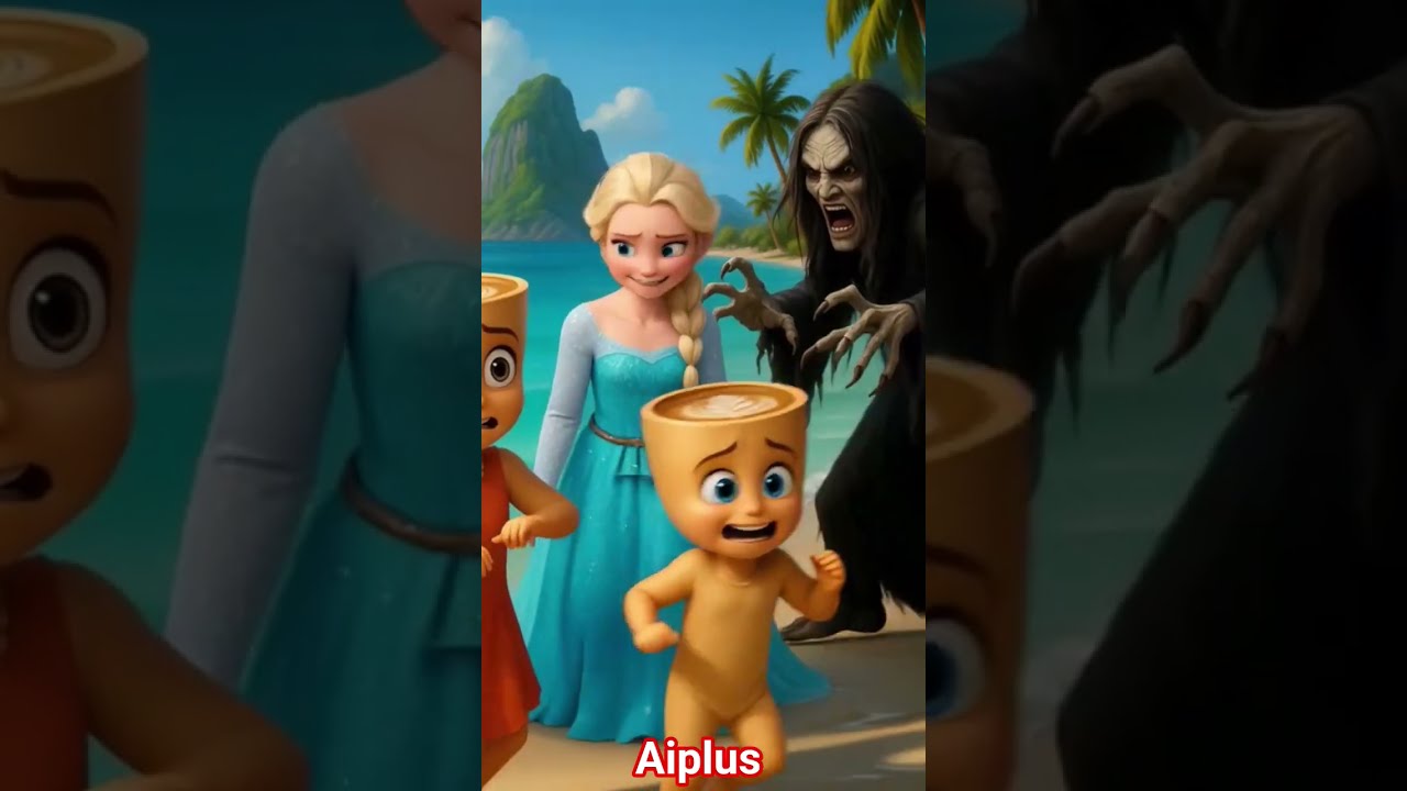  Beach Day Turns Spooky GhostEncounter FunnyCartoon TropicalScare