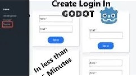 How to make Login system in godot