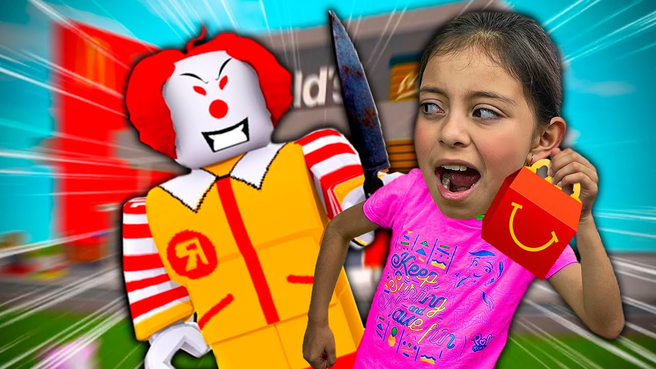 HUYENDO DE UN MC DONALDS con @PRINCESA VALE  *Aparece un PAYASO ASESINO