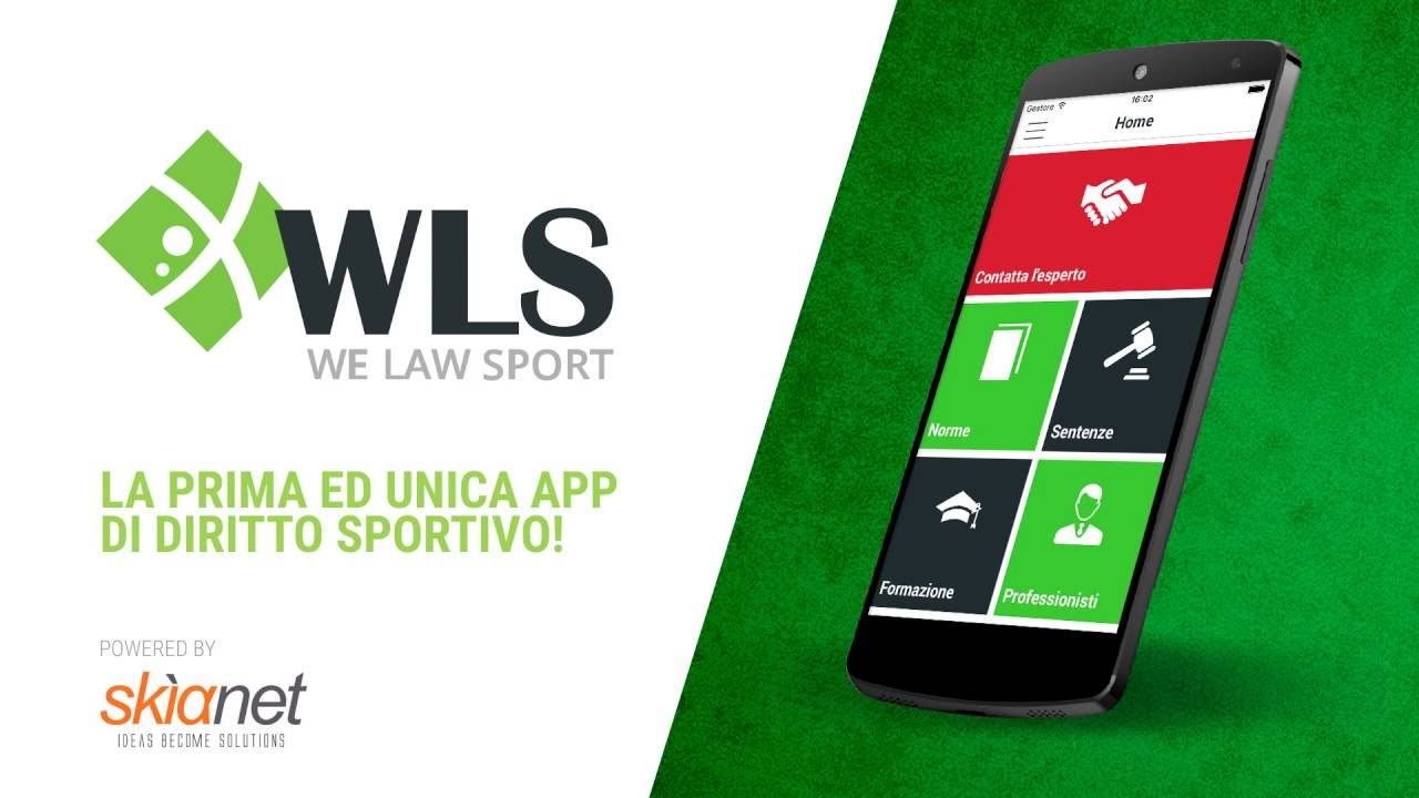 WeLawSport - Presentazione della app