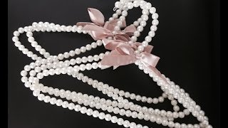 تزيين علاقة الملابس بالخرز  DIY: cintre en perles
