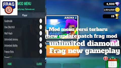 MEMBUKTIKAN  MOD MENU di FRAG VERSI TERBARU  ||FRAG MOD MENU  TERBARU  GUYS  VERSI 1.8.5 UPDATE