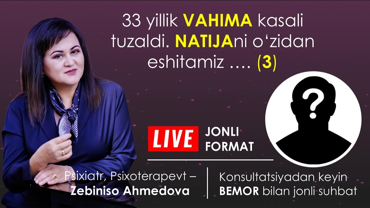 33 yillik vahima kasalida kelgan bemorning 2 kungi natijasi...