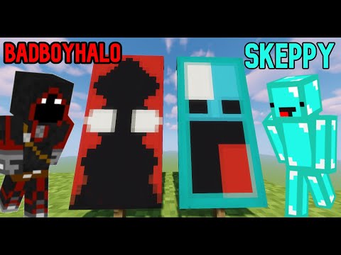 BadBoyHalo and Skeppy Minecraft Banner Tutorial!