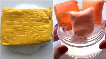 1 HOUR OF CLAY SLIME MIXING ASMR COMPILATION  The Most Relaxing 1 Hour of Clay Slime Mixing ASMR!