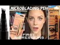 MICROBLADING MY EYEBROWS WITH A PEN | JML Eyebrow Magic Microblading Effect Pen First Impressions