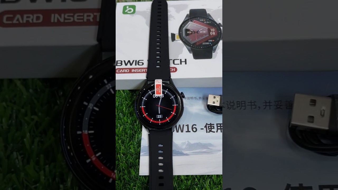 BW16 Sim Supported Camera Smart Watch IPS Display 400 mAh Battery