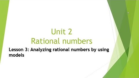 grade 6 unit 2 lesson 3 analyzing rational numbers by using models
