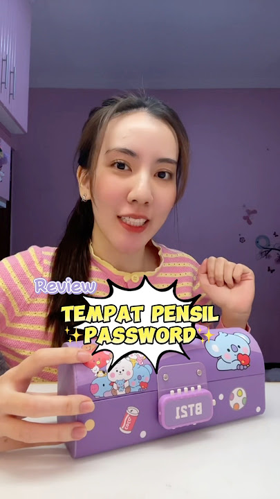 REVIEW TEMPAT PENSIL PASSWORD ?! Siapa yang alat tulisnya sering hilang ? #shorts