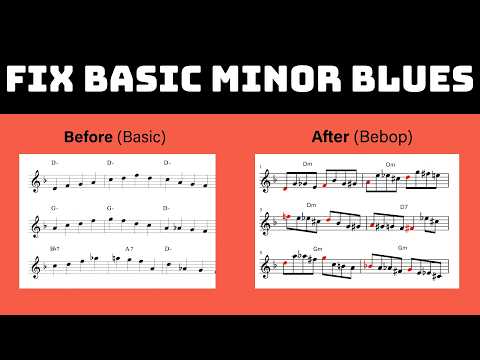Bebop-ize Your "Minor Blues" Using Simple Enclosures